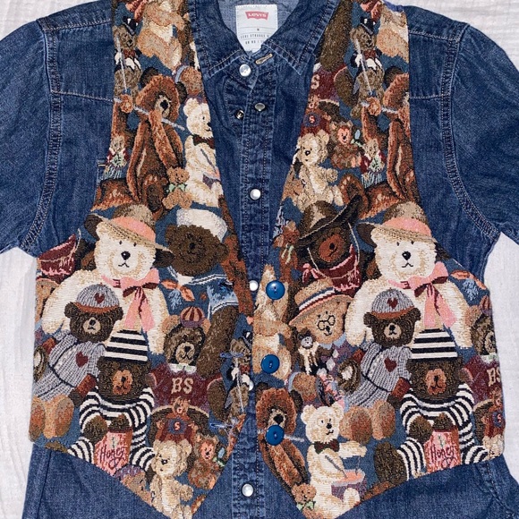 Vintage Teddy Vest - Picture 2 of 3
